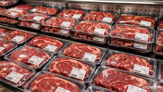 수입 소고기 비중이 커진 대형 할인점 축산 코너다. / 위키푸디