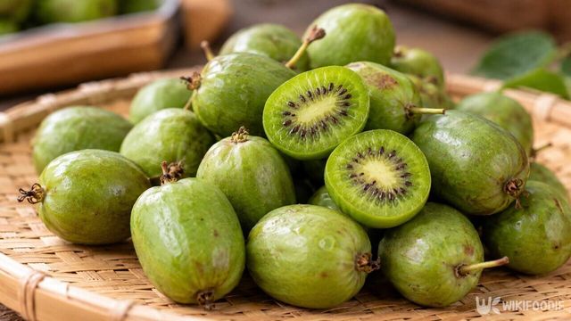 10월 수확철을 맞은 토종 과일 다래. 키위보다 작고 껍질째 먹을 수 있는 것이 특징이다. 사진=위키푸디