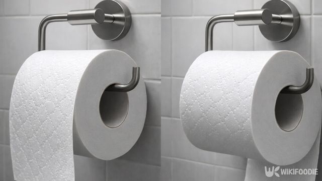 휴지를 앞·뒤로 걸었을 때 차이를 한눈에 비교하는 사진이다. / 위키푸디