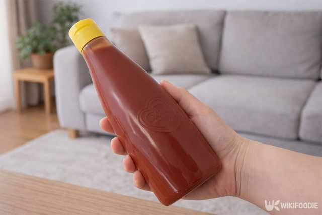 케첩을 들고 있는 모습이다. / 위키푸디