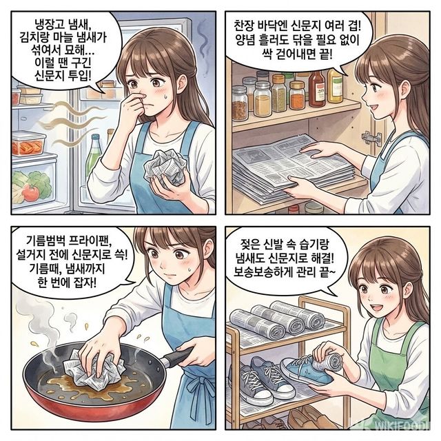 4컷 만화. / 위키푸디