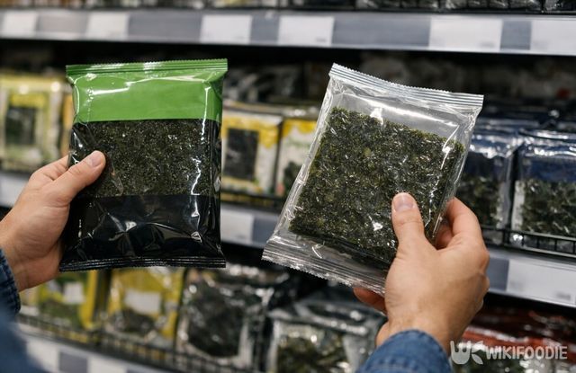 마트에서 김 가격을 살펴보는 모습이다. / 위키푸디