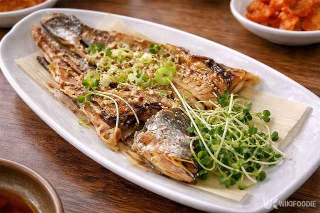 강화섬 쌀밥 집의 보리굴비 구이 사진. / 위키푸디