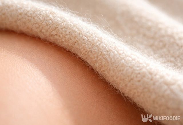 새 옷 섬유가 피부에 직접 닿는 부위를 클로즈업한 모습이다. / 위키푸디