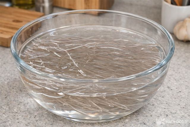 당면을 물에 불리고 있다.&nbsp;/ 위키푸디