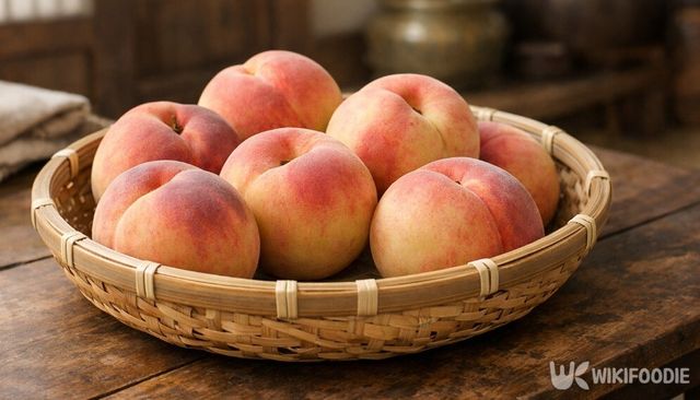 복숭아는 잡귀를 막는 의미로 제사상에서 금기 과일로 여겨졌다. / 위키푸디