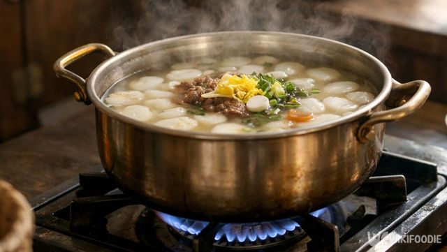 설날 아침, 부엌에서 가장 먼저 끓기 시작하는 떡국 냄비다. / 위키푸디
