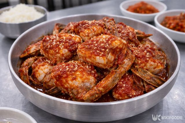 여수 게장 황소게장의 양념게장 사진. / 위키푸디