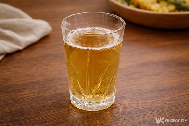 맥주가 식탁에 놓여 있다. / 위키푸디