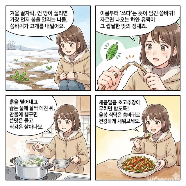 4컷 만화. / 위키푸디