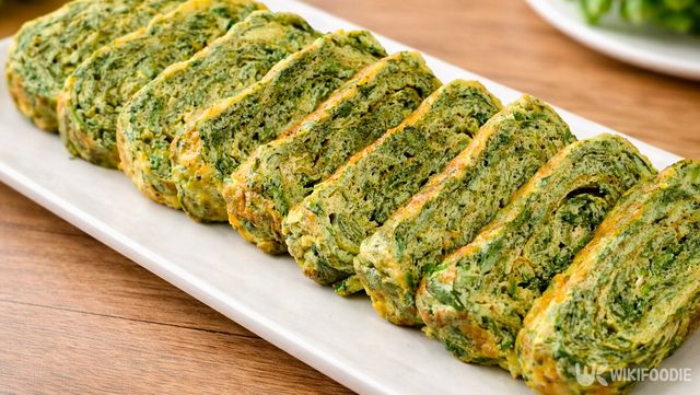 쑥 계란말이 자료 사진. / 위키푸디