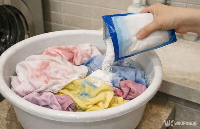 베이킹소다를 넣고 있다. / 위키푸디