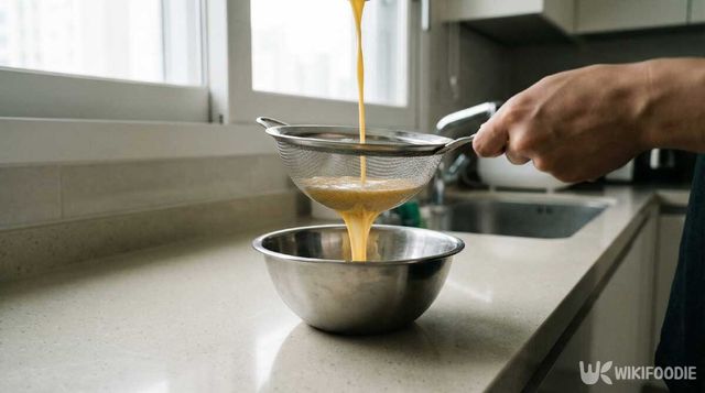 알끈을 제거하는 모습. / 위키푸디