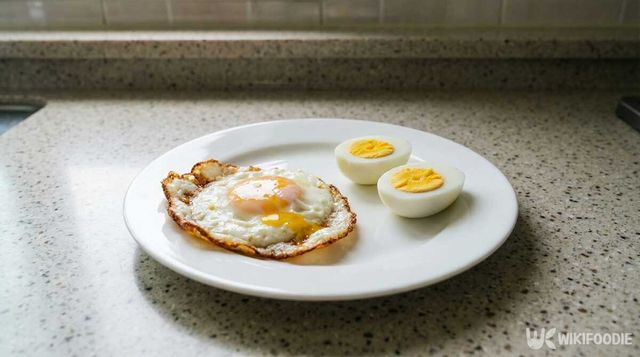 계란 프라이와 삶은 계란. /&nbsp;위키푸디