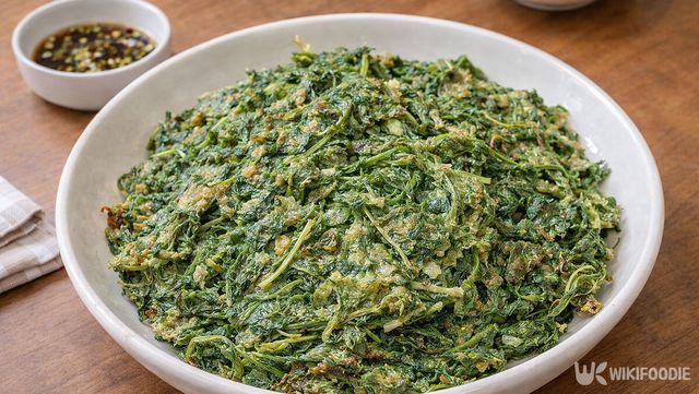 완성된 쑥전. / 위키푸디