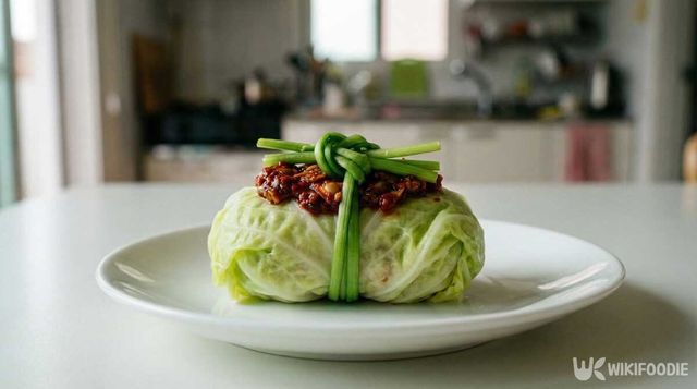 봄동 꼬막 주먹밥. /&nbsp;위키푸디