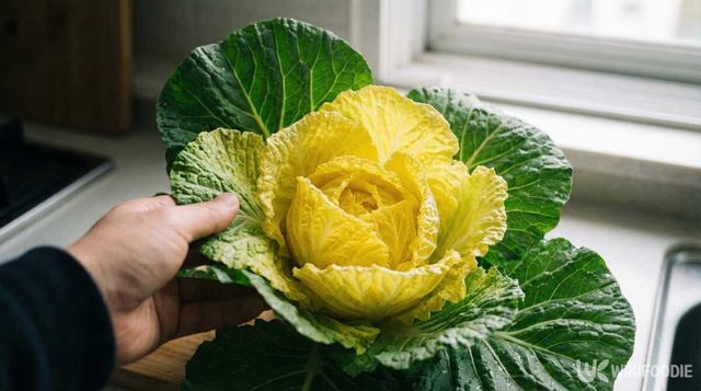 봄동 속잎 클로즈업. /&nbsp;위키푸디