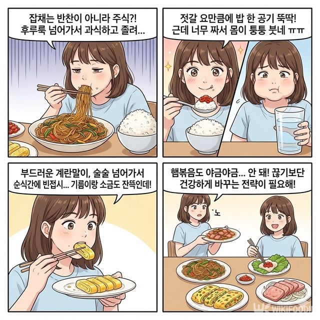 4컷 만화. / 위키푸디
