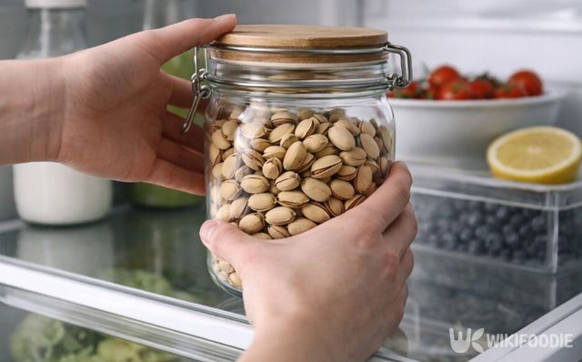 피스타치오는 밀봉해 냉장 또는 냉동 보관하는 방식이 안전하다. / 위키푸디