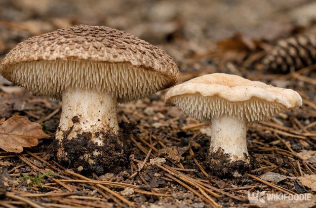 참능이와 개능이는 겉모습이 비슷하지만 뒷면 돌기와 질감에서 차이가 난다. / 위키푸디