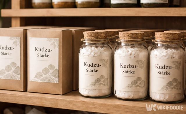 독일의 유기농 마켓에 소량 포장으로 진열된 칡 전분 제품이다.해당 이미지는 기사 이해를 돕기 위해 AI로 재연하였습니다. / 위키푸디