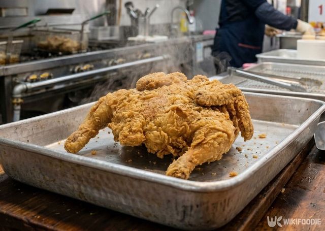기사 이해를 돕기 위해 제작된 통닭튀김 AI 사진.