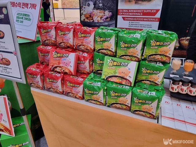 꿈돌이 라면이 진열된 모습. / 위키푸디