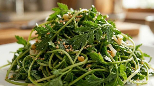 짚신나물 요리. / 위키푸디