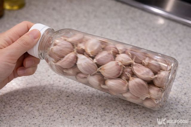 페트병에 마늘을 넣은 모습. / 위키푸디