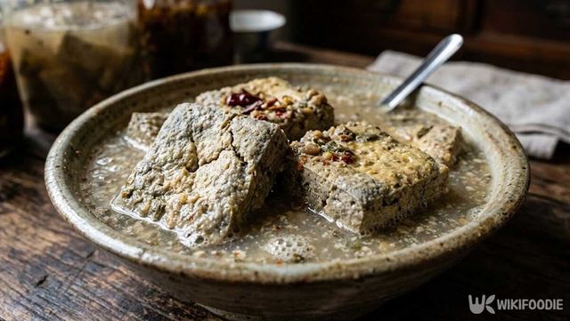 발효 과정에서 향이 만들어지는 취두부의 모습. / 위키푸디