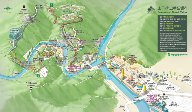 소금산 그랜드밸리 시설배치도. /&nbsp;&nbsp;원주시청 관광과