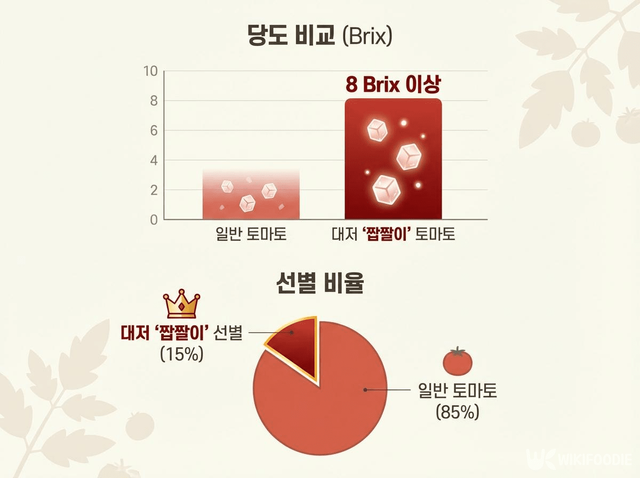 당도 비교 삽화. / 위키푸디