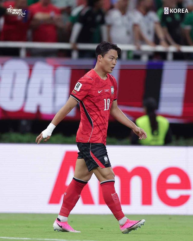 체코 전 결승 골을 넣은 오현규 선수. / 대한축구협회