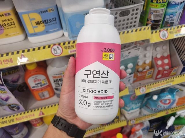 다이소에서 판매 중인 구연산. / 위키푸디