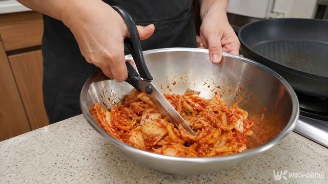 김치부침개 레시피. / 위키푸디