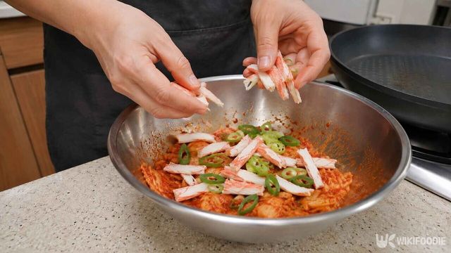김치부침개 레시피. / 위키푸디