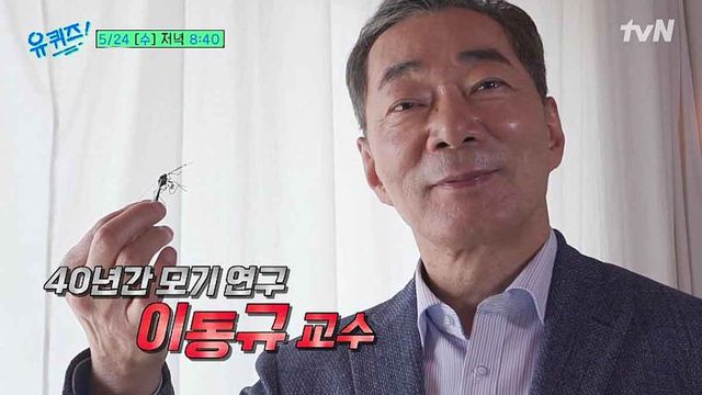 모기에 대해 40년 넘게 연구한 이동규 교수. / tvN 예능프로그램 ‘유 퀴즈 온 더 블럭’