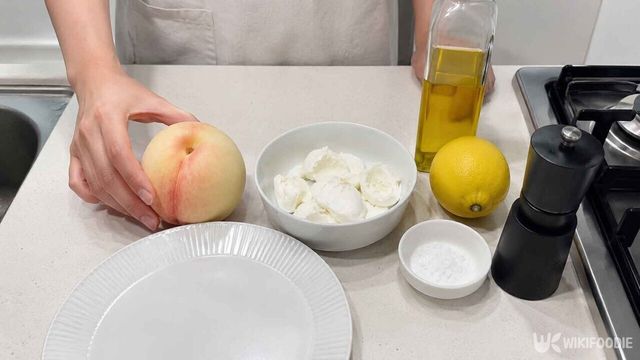 복숭아 모짜렐라 레시피. / 위키푸디