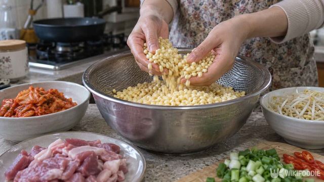 녹두빈대떡 레시피. / 사진=위키푸디