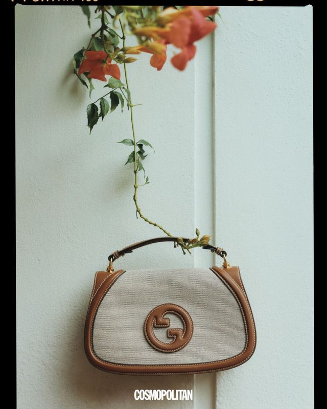 구찌 블론디 브라운 레더 미디엄 톱 핸들 백 5백10만원 Gucci.