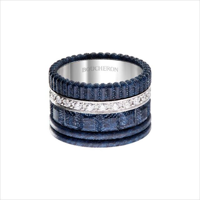 5 2020년에 선보인 데님 소재를 활용한 이너베이티브 캡슐 컬렉션의 콰트로 진 링.