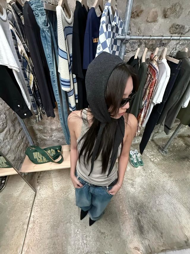 제니 니트 보닛햇 | 인스타그램 @jennierubyjane