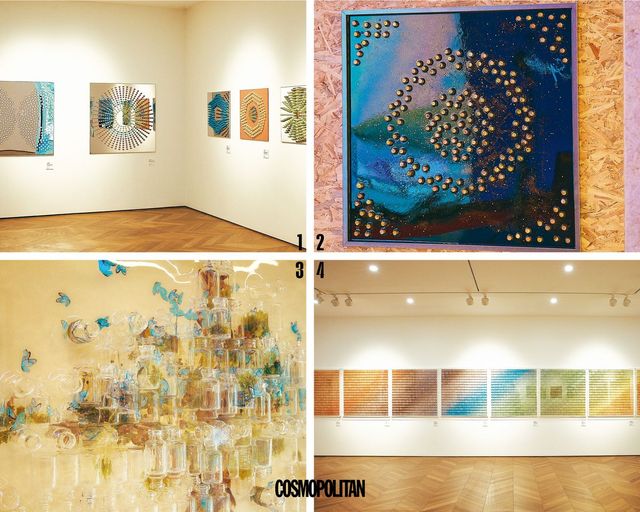 1 Patterned Reflection 〈True Beauty in Nature’s Mirror〉 엄아롱 작가. 2 Starlight 〈Where Light Lingers〉 박안식 작가. 3 Butterfly & Diversity 〈Your Color, Your Identity, Your Way〉 신예진 작가. 4 RGB 〈The Spectrum of Color〉 이창진 작가.