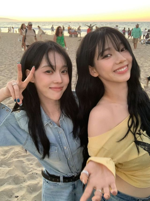  윈터가 소화한 연청 셔츠+데님. 인스타그램 @imwinter