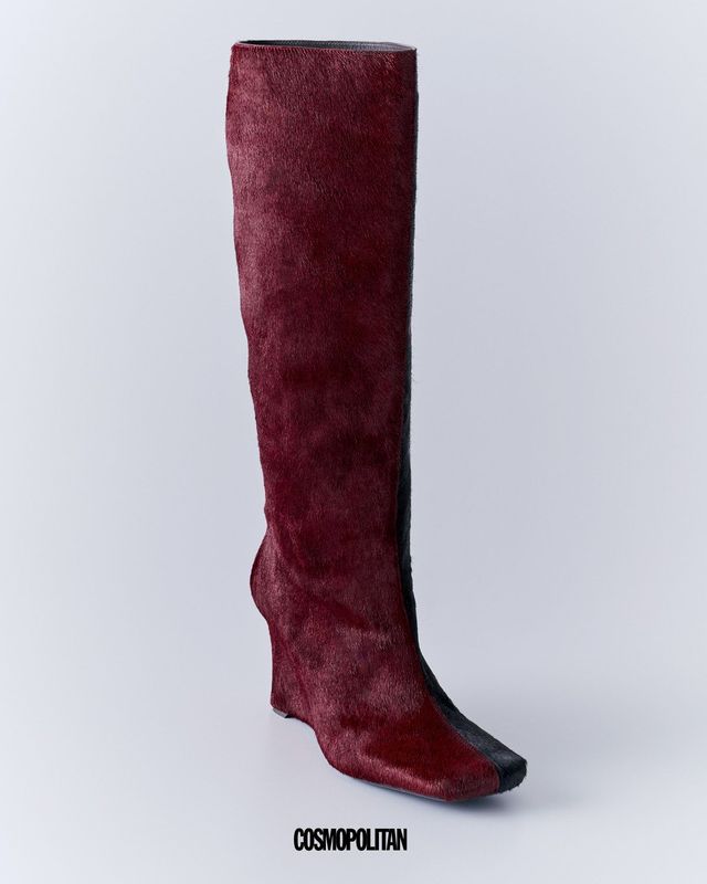 버건디 니하이 부츠 가격미정 Ami.