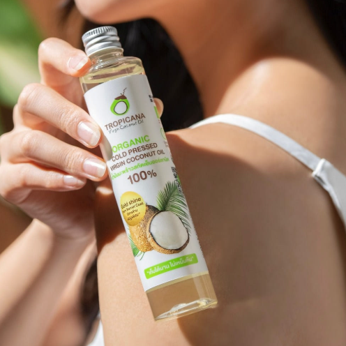 트로피카나 100% 유기농 프리미엄 코코넛 보디 마사지 오일 | 출처 브랜드 홈페이지