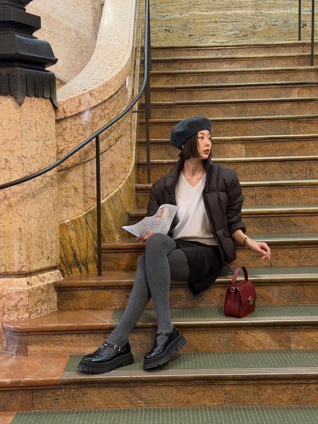 금새록 패딩 패션 | 인스타그램 @goldnewrok 