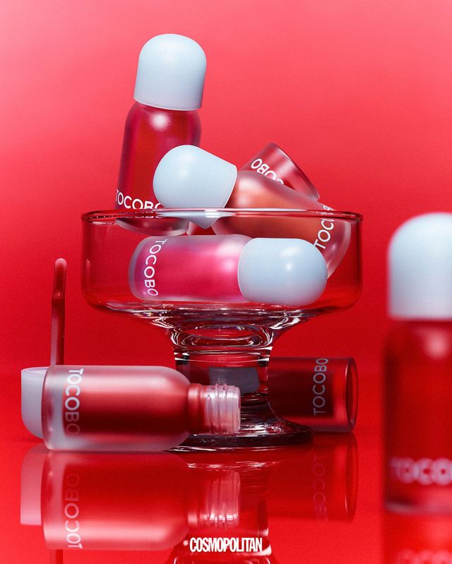 쥬시 베리 플럼핑 립 오일 #코지핑크, #체리에이드, #비터브라운, #코지핑크 각각 1만8천원 모두 Tocobo.