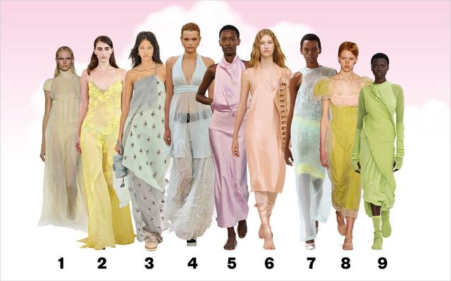 1 McQueen 2 ERMANNO SCERVINO 3 FENDI 4 CHANEL 5 BRANDON MAXWELL 6 FERRAGAMO 7 SPORTMAX 8 SIMONE ROCHA 9 ISSEY MIYAKE