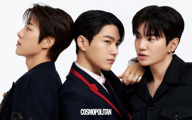 (이성열)재킷, 팬츠 모두 Dries Van Noten. 슬리브리스 톱, 벨트, 목걸이 스타일리스트 소장품. (엘)재킷, 셔츠, 팬츠 모두 McQueen. 반지 모두 Tee Ring Jay. (이성종)재킷 Heonkim. 팬츠 Stu Office. 이어 커프 Portrait Report. 목걸이 Tee Ring Jay. 벨트 스타일리스트 소장품.